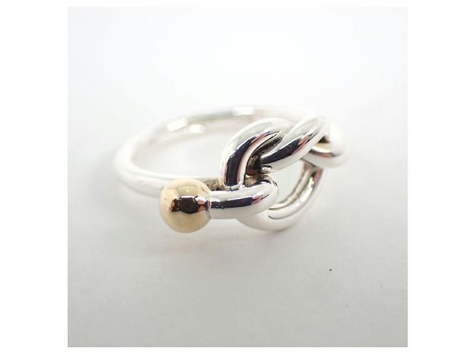 Tiffany & Co. Love Knot Ring aus 925 Silber und 750 Gold - Ansicht 6