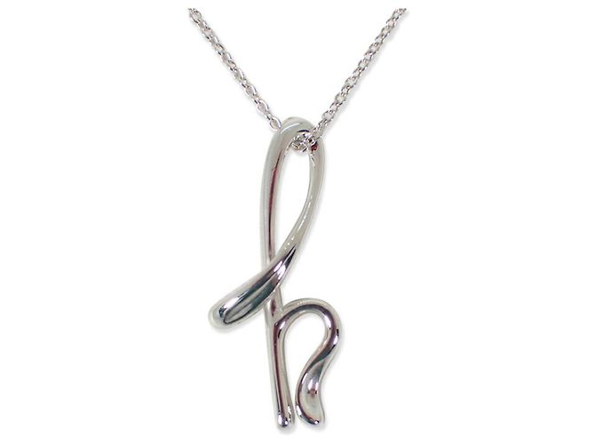 Tiffany & Co. 925 Initial H Anhänger Halskette - Ansicht 2