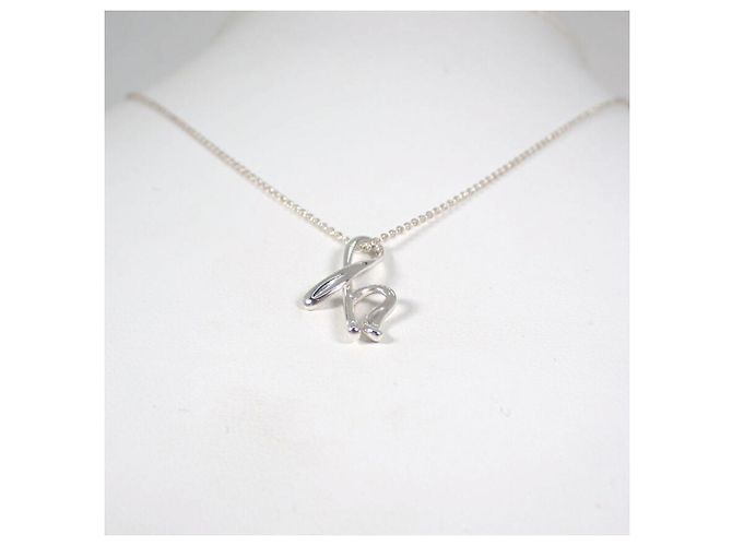 Tiffany & Co. 925 Initial H Anhänger Halskette - Ansicht 5