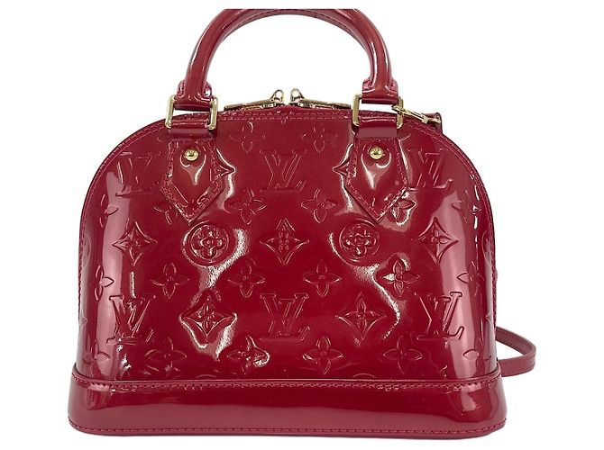 Borsa Louis Vuitton Alma BB Rosso - vista 3