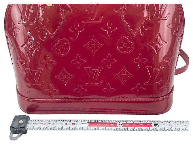 Borsa Louis Vuitton Alma BB Rosso - vista 4