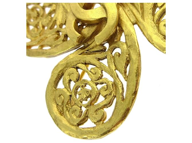 Logo Chanel CC placcato oro D'oro - vista 3