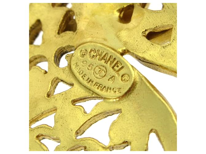 Logo Chanel CC placcato oro D'oro - vista 4
