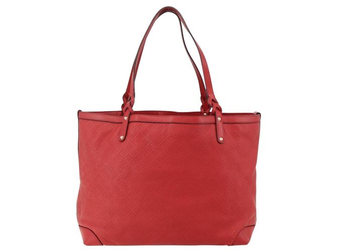 Gucci Craft Tote Diamante Leder Medium Rot - Ansicht 2