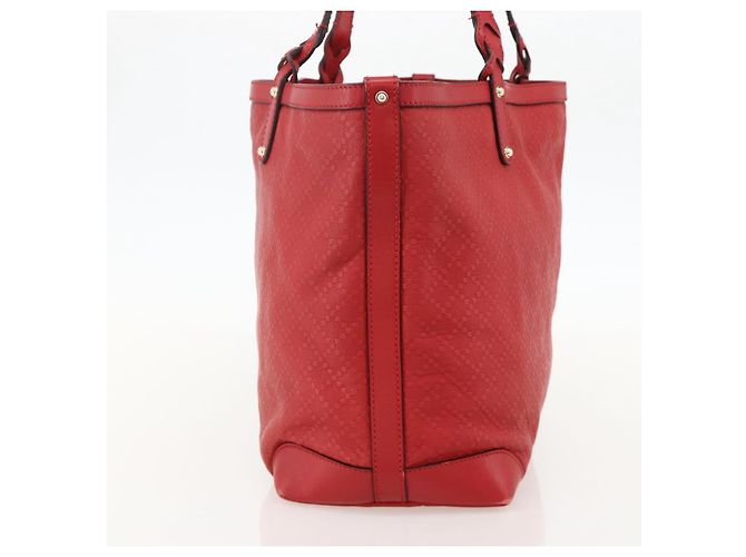 Gucci Craft Tote Diamante Leder Medium Rot - Ansicht 3