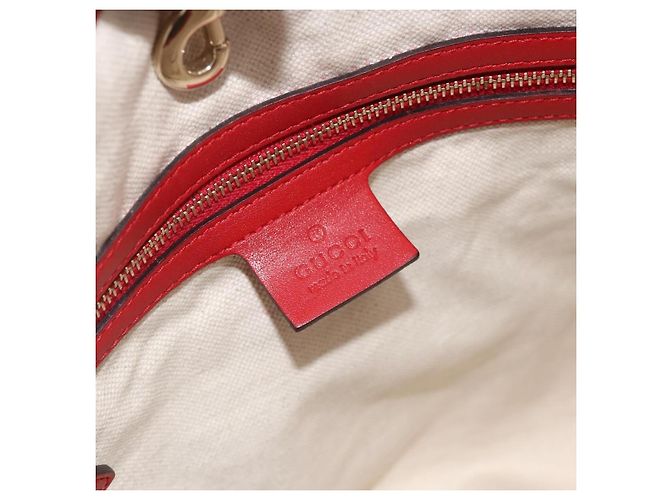 Gucci Craft Tote Diamante Leder Medium Rot - Ansicht 6