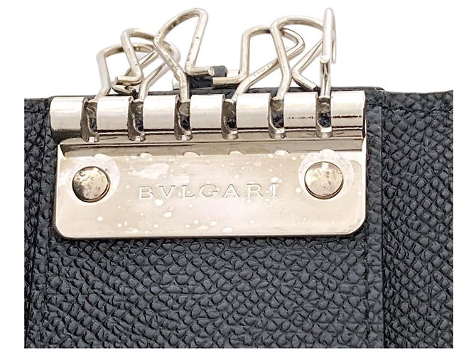 Bulgari Bvlgari Leather Keycase Black - view 6