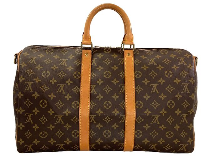 Borsa Louis Vuitton Keepall 45 Bandoulière Monogramma - vista 2