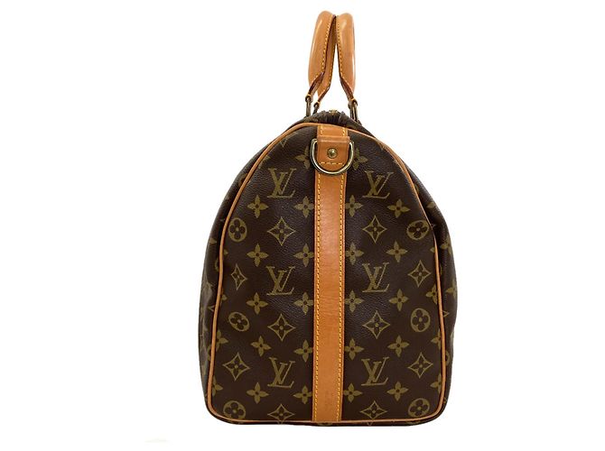 Borsa Louis Vuitton Keepall 45 Bandoulière Monogramma - vista 3