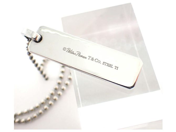 Collana con pendente piatto Tiffany & Co. Makers 925 Titanium Paloma Picasso - vista 6