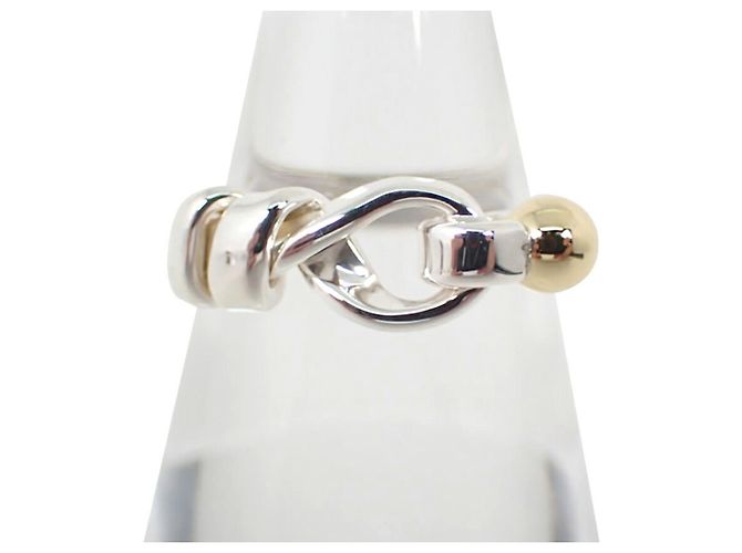 Anello a fascia in argento sterling e oro giallo Tiffany & Co. - vista 2