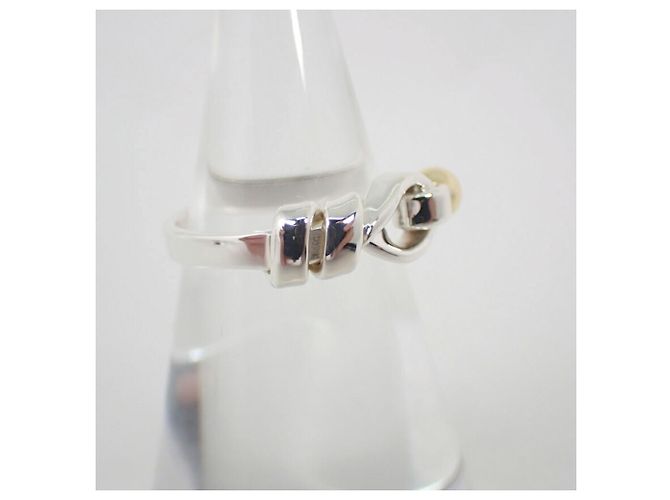 Anello a fascia in argento sterling e oro giallo Tiffany & Co. - vista 3