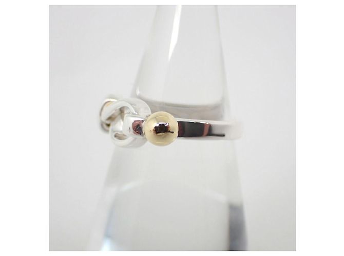 Anello a fascia in argento sterling e oro giallo Tiffany & Co. - vista 4