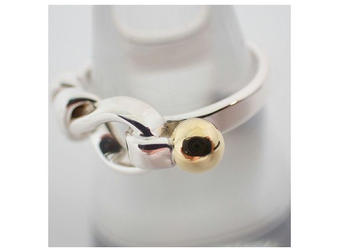 Anello a fascia in argento sterling e oro giallo Tiffany & Co. - vista 5
