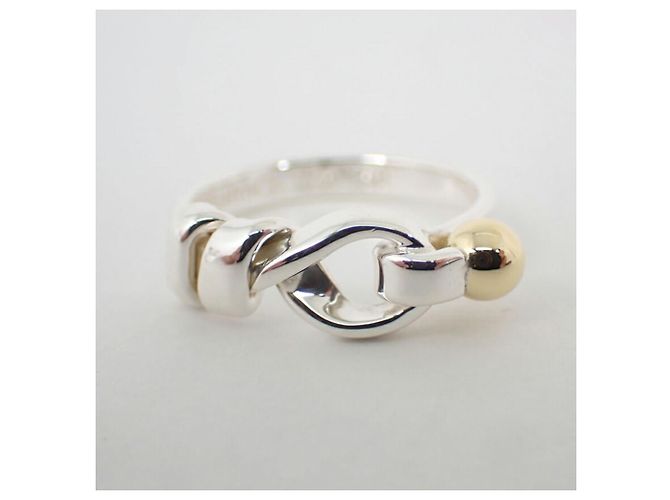 Anello a fascia in argento sterling e oro giallo Tiffany & Co. - vista 7