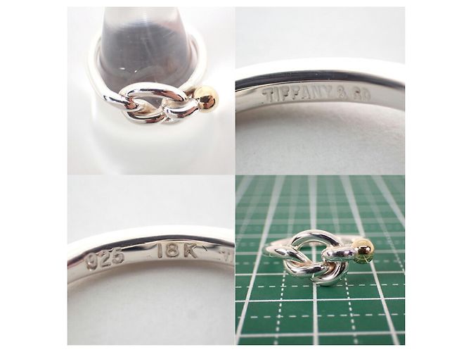 Anello Love Knot in argento 925 e oro 750 Tiffany & Co. - vista 11