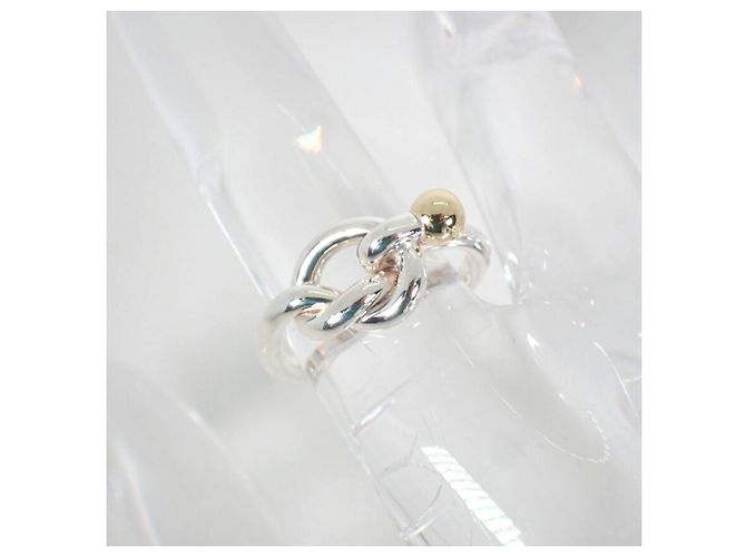 Anello Love Knot in argento 925 e oro 750 Tiffany & Co. - vista 7