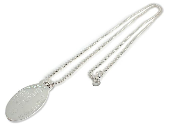 Pendente lungo Tiffany & Co. 925 Return to Tiffany con targhetta ovale - vista 2