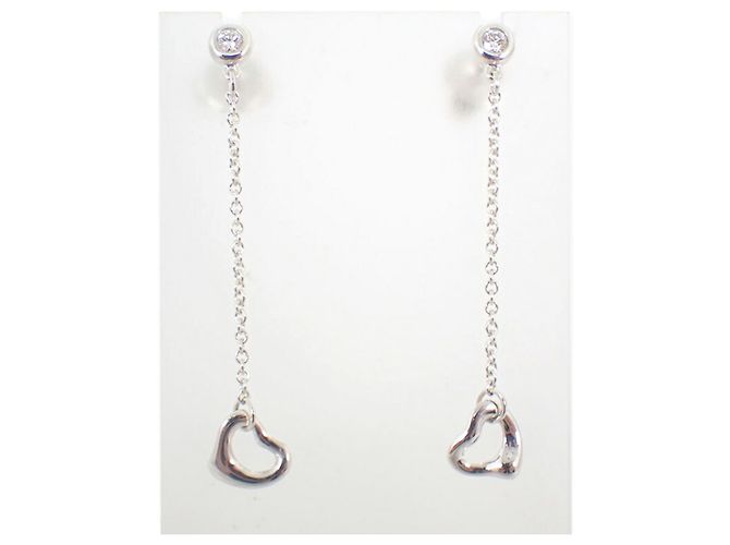 Orecchini Tiffany & Co. 925 By the Yard Diamond Heart - vista 2