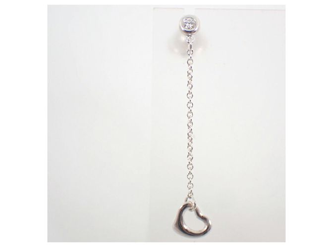 Orecchini Tiffany & Co. 925 By the Yard Diamond Heart - vista 3