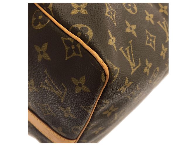 Louis Vuitton Monogram Keepall Bandoulière 55cm Borsa Boston Marrone - vista 2