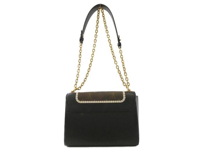 Borsa a Spalla Louis Vuitton Monogram Twist Marrone Nero - vista 2