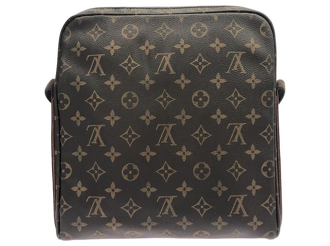 Borsa a tracolla Louis Vuitton Monogram Trotteur Bobour Marrone - vista 2