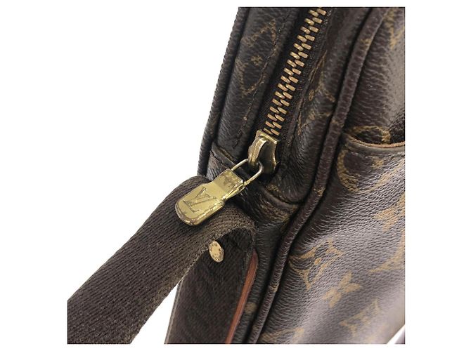 Borsa a tracolla Louis Vuitton Monogram Trotteur Bobour Marrone - vista 4