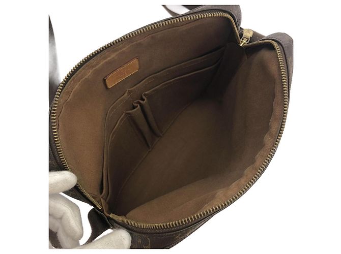 Borsa a tracolla Louis Vuitton Monogram Trotteur Bobour Marrone - vista 7