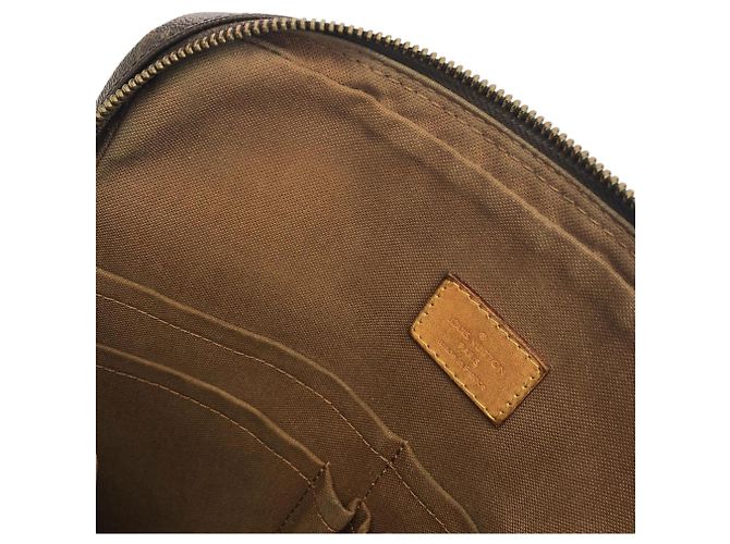 Borsa a tracolla Louis Vuitton Monogram Trotteur Bobour Marrone - vista 8