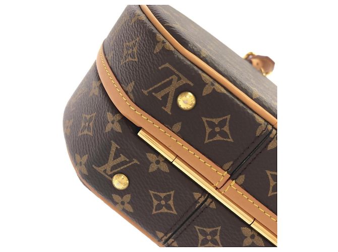 Borsa Louis Vuitton Monogram Petite Boite Chapeau Marrone - vista 3