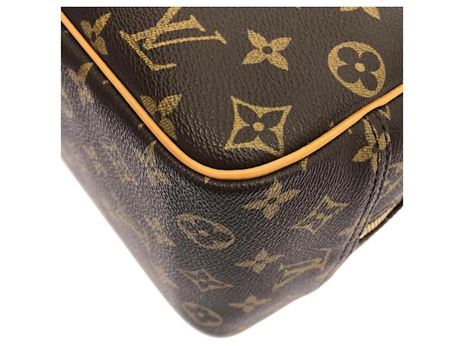 Borsa Louis Vuitton Monogram Bowling Vanity Marrone - vista 3