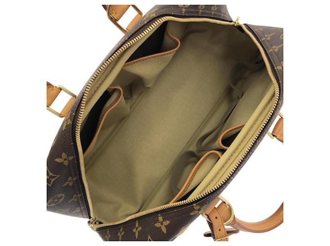 Borsa Louis Vuitton Monogram Bowling Vanity Marrone - vista 7
