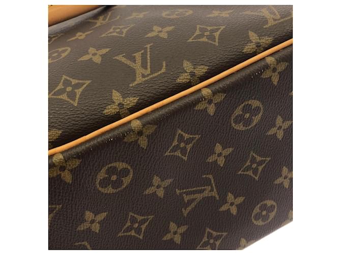 Borsa Louis Vuitton Monogram Bowling Vanity Marrone - vista 3