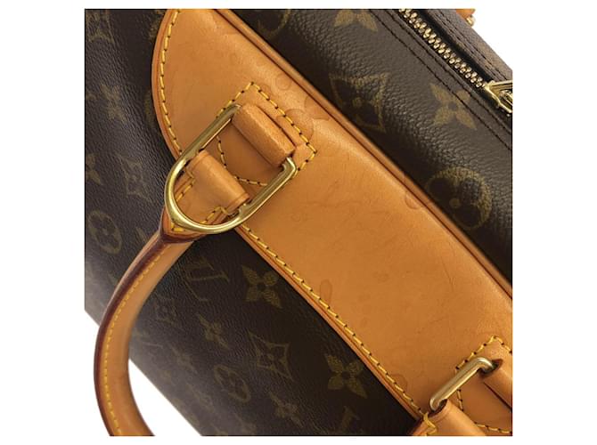 Borsa Louis Vuitton Monogram Bowling Vanity Marrone - vista 5