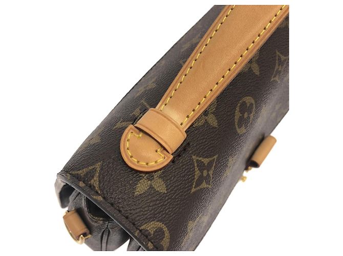 Borsa Louis Vuitton Monogram Pochette Métis MM Marrone - vista 5