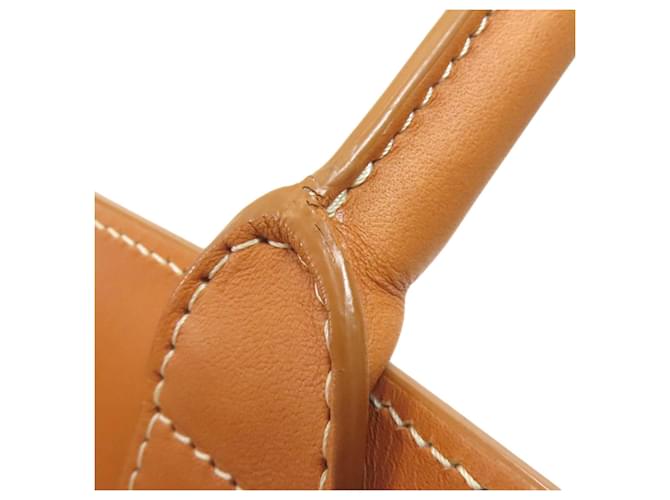 Céline Celine Vertical Cabas Large Tote Bag Braun Weiß - Ansicht 12