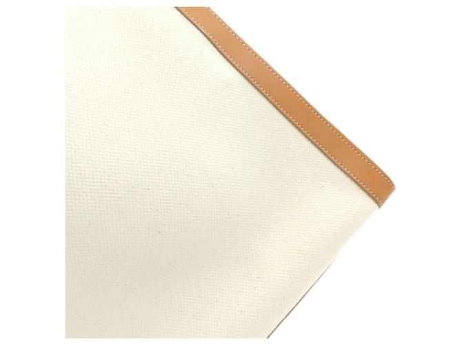 Céline Celine Vertical Cabas Large Tote Bag Braun Weiß - Ansicht 12