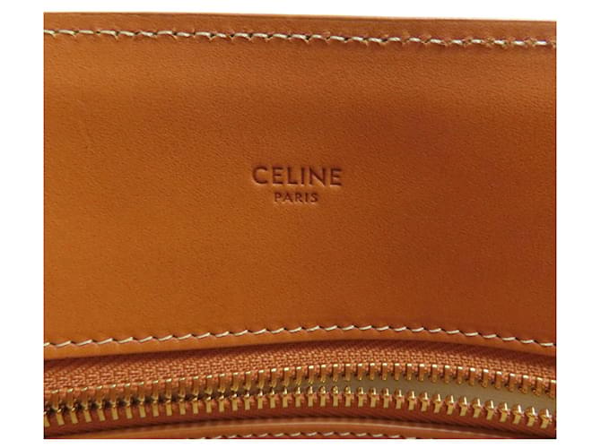 Céline Celine Vertical Cabas Large Tote Bag Braun Weiß - Ansicht 6
