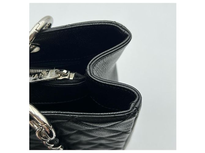 Chanel Grand Shopping Tote Bag in Black Caviar Leather - view 16