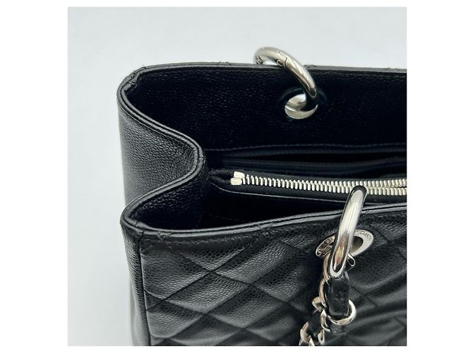 Chanel Grand Shopping Tote Bag in Black Caviar Leather - view 17
