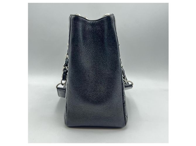 Chanel Grand Shopping Tote Bag in Black Caviar Leather - view 4
