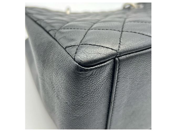 Chanel Grand Shopping Tote Bag in Black Caviar Leather - view 6