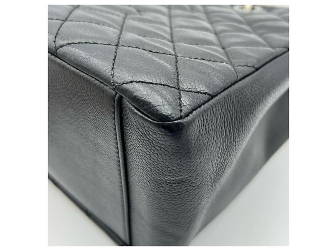 Chanel Grand Shopping Tote Bag in Black Caviar Leather - view 7