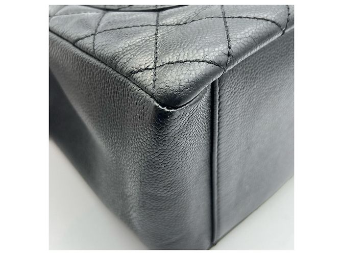 Chanel Grand Shopping Tote Bag in Black Caviar Leather - view 8