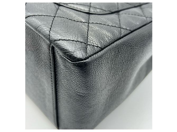 Chanel Grand Shopping Tote Bag in Black Caviar Leather - view 9