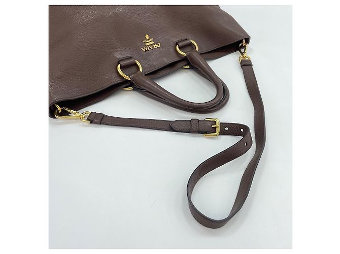Borsa Tote 2-Way marrone Prada - vista 9