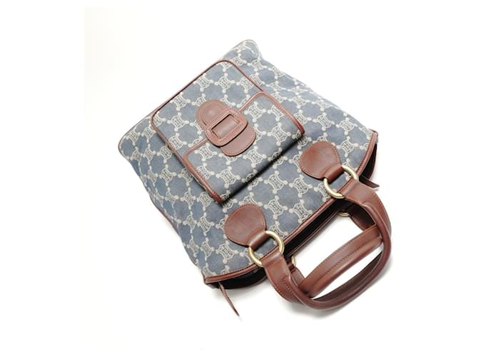 Céline Borsa Celine Paris Macadam Blu - vista 8