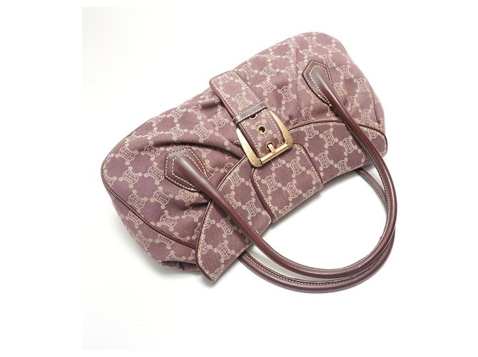 Céline Borsa a Spalla Celine Macadam Large Shoe Quetto Rosso - vista 8