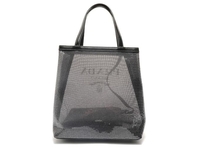 Borsa in rete con paillettes nere Prada Nero - vista 2